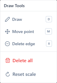 Draw panel with sub-modes and actions