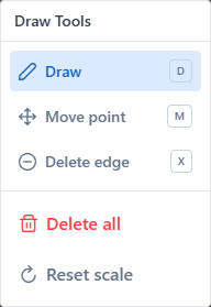 Draw panel with Draw edge active